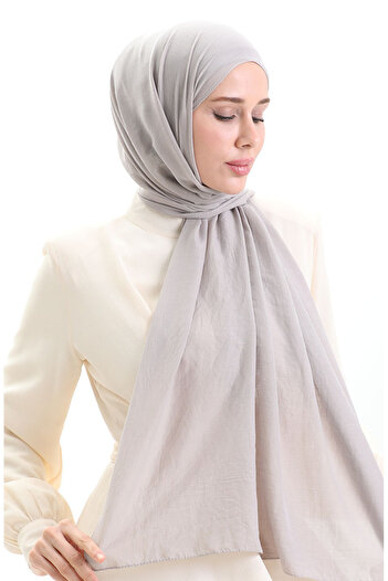 sefamerve Cotton Soft Shawl 70283-01 Stone