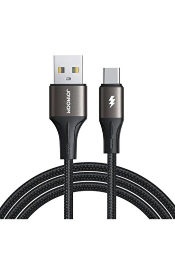 Joyroom Light Speed Series 3A Fast Charging and Data Transfer Cable (USB Type A to Type C) 1.2m - Bl