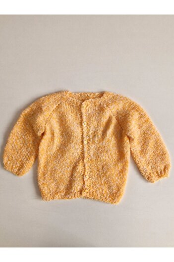 Hobi Kafe Hand Knitted Yellow 9-15 Months Children's Cardigan