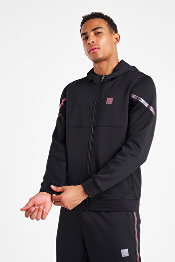 Lescon Men's Zippered Hooded Sweatshirt 25N-1128