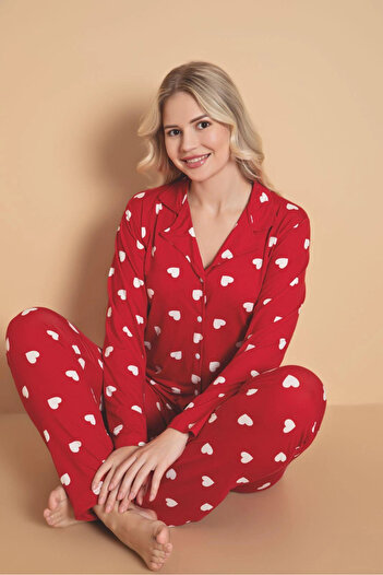 My Hanne Patterned Women's Pajama Set 1350