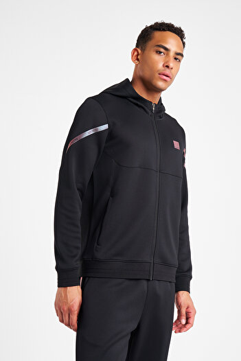 Lescon Men's Zippered Hooded Sweatshirt 25N-1128
