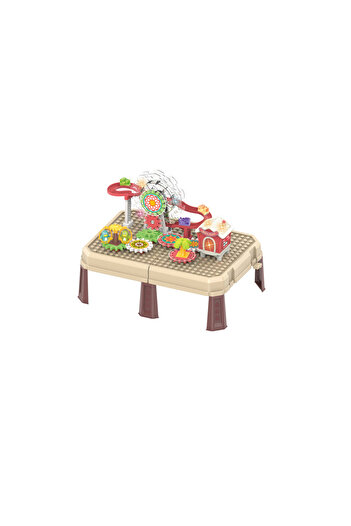 TSUMAB Building Block Track Table – Creative Construction Play Set for Kids
