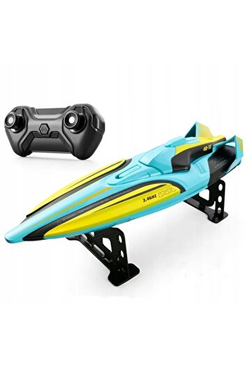 Other REMOTE CONTROLLED MOTORBOAT 30km/h LED Torpedo 60 minutes 2x FAST BATTERIES