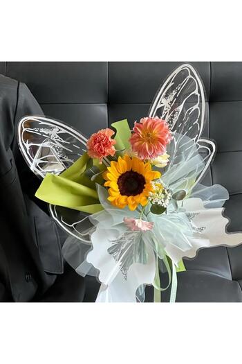 Gifts World Silver plastic butterfly packaging, 40 pieces