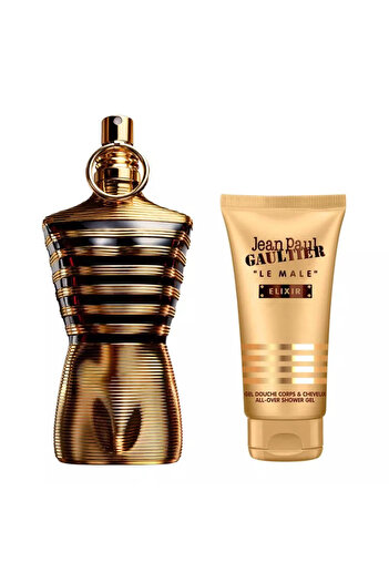 Jean Paul Gaultier ,Le Male Elixir, Men's Gift Set-Perfume 125 ml + Perfumed Shower Gel 75 ml