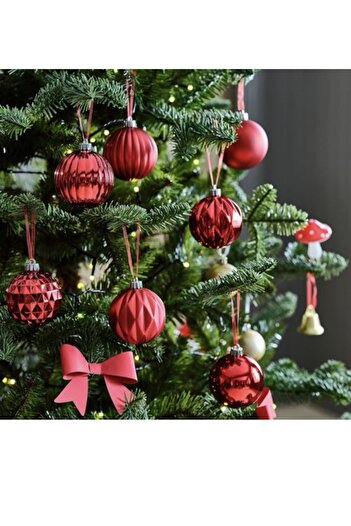 IKEA Winterfint Tree Ornament 7cm, 20 Pieces Red