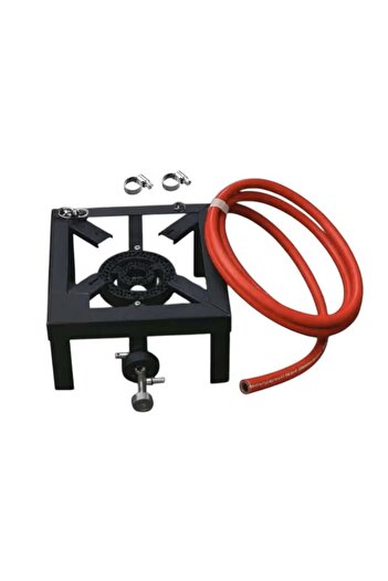 Generic Stove with Single Burner With Gas Hose And 2 Clamps For Home Or Camping