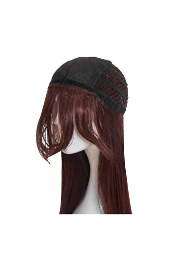 BELHER RENATA Red Satin Wig