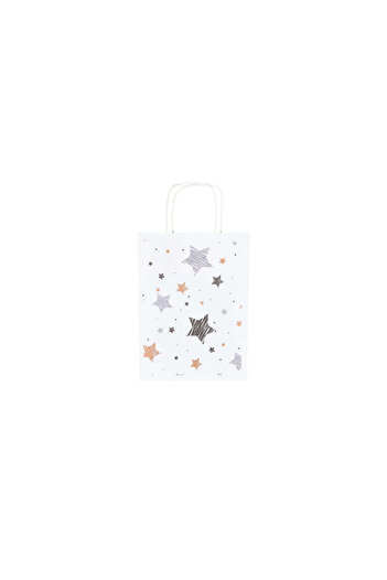 Papette Set of 10 Kraft Paper Bags with Pattern 1 Christmas 18 x 24(H) x 7cm