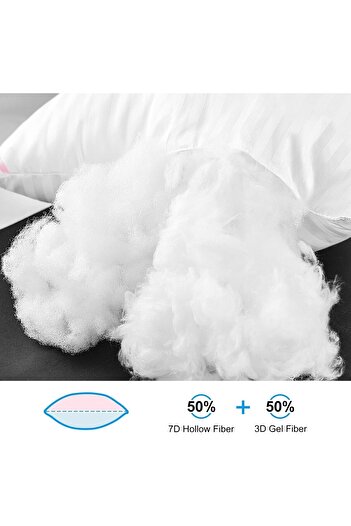the home mart Home Mart Outlet Premium Hotel Quality Queen Size Pillow (50x75 cm) – Luxury Cooling Bed Pillows w