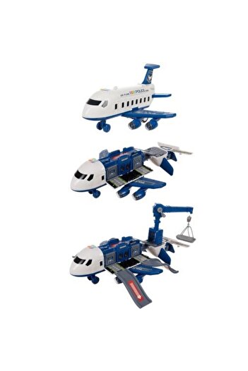 zola Large police plane, Zola, multifunctional, foldable, parking, crane, cars included, dimensions 37-63