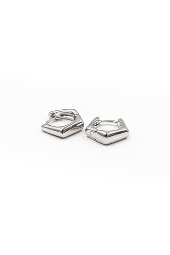 Sose Moda Bone Model Hoop Earrings - Xuping Silver, Anti-Allergic, 13 mm
