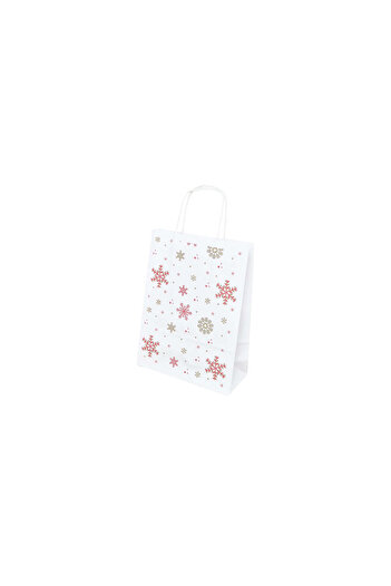 Papette Set of 10 Kraft Paper Bags with Pattern 9 Christmas 18 x 24(H) x 7cm