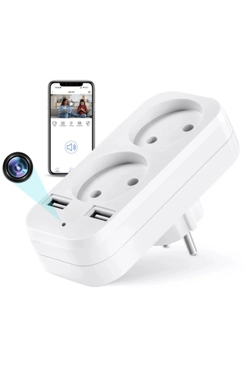 iUni Spy Camera in Double Adapter AD2, Wi-Fi, Full HD, Real-time Viewing