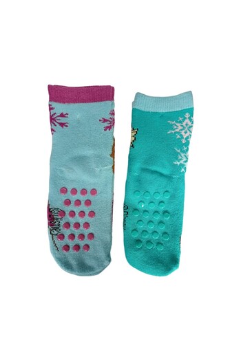 Frozen Set of 2 pairs of ABS socks, non-slip sole, multicolor, Happy,