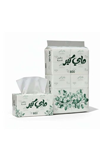 MAYCARE Ultra Soft 4-Ply Tissues - 800 Sheets per Box (Pack of 10)