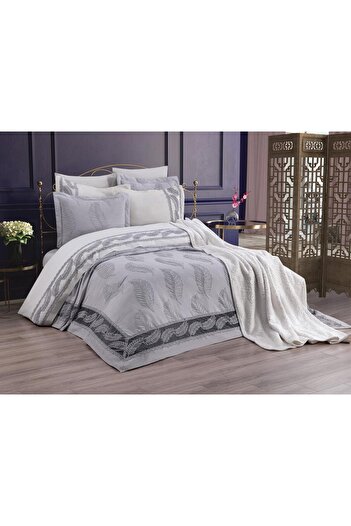 Çeyiz Diyarı Çeyizdiyarı Great 10 Piece Bridal Set Gray