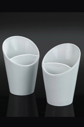 Binbirreyon Sauce Bowl Presentation Bowl Potato Garnish Snack Bowl Porcelain 15cm (1 Piece) Ra529