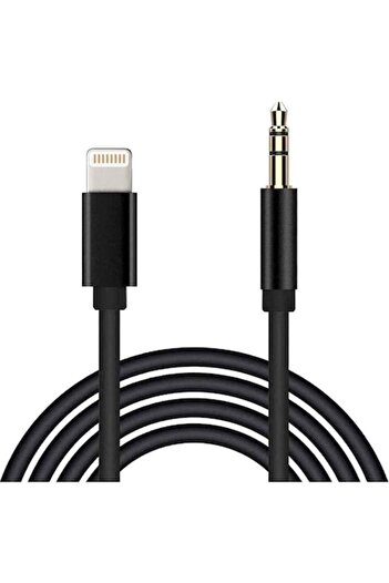 isag Auxiliary cable 1 meter with lightning and 3.5 mm jack compatible with iPhone 7, 8, X, Xr, X Max, 11