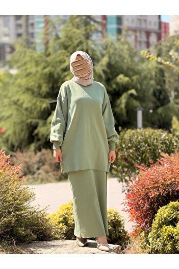 Nissra Ankanoor Knitwear Skirt Blouse Set Anka252002