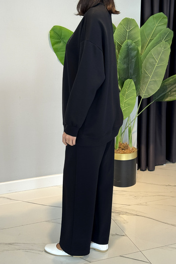 Lale Butik Cotton Basic Set 35790 Black