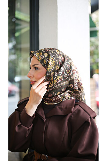 efdal şal eşarp Jade Pattern Imported Cotton Scarf