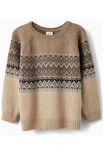 ZY Knitted sweater with soft wool