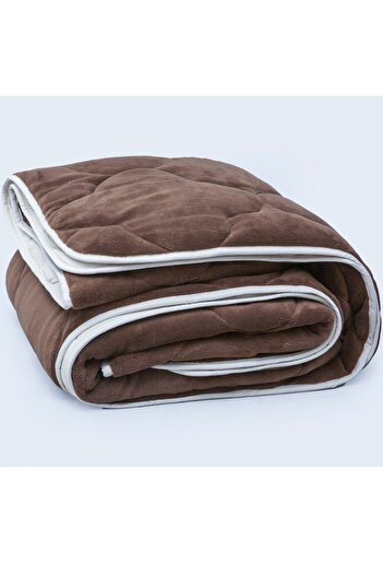 Home Still Versoft Duvet, 200x200 cm, 300 g/m² siliconized fiber, microfiber, brown/beige