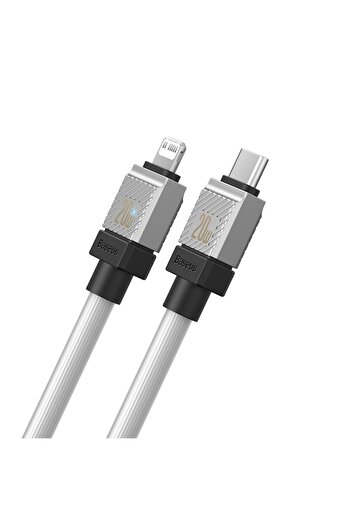 Baseus Cablu Coolplay USB-C la Lightning 2m 20W Alb