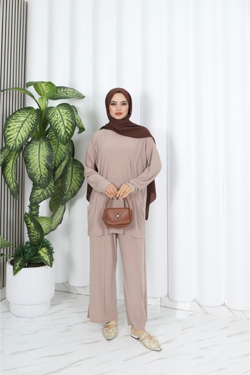 NİSUM MODA Sandy Pants Suit with Pockets