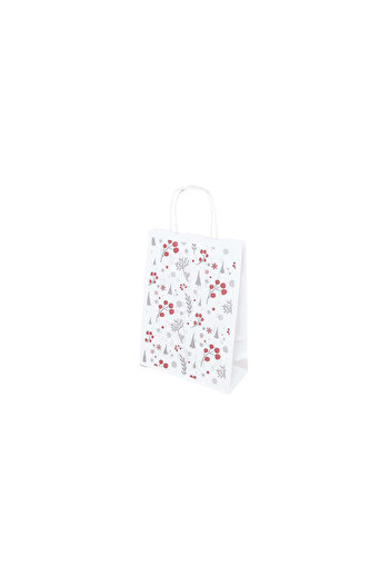 Papette Set of 10 Kraft Paper Bags with Pattern 14 Christmas 18 x 24(H) x 7cm