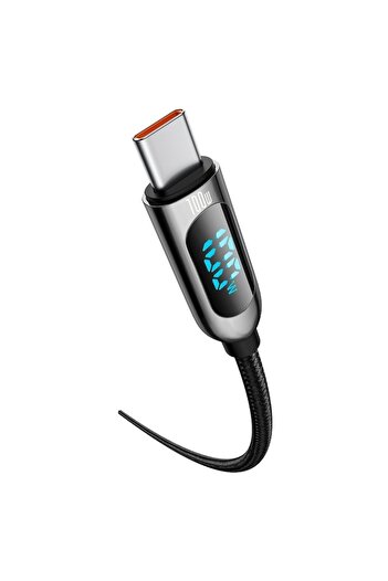 Baseus Cablu de încărcare și date USB Type-C la Type-C, 100W, Nylon, 1m, C445, Negru