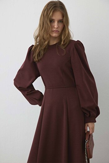 Hooopstore Premium Belden Sitting Detailed Cherry Dress