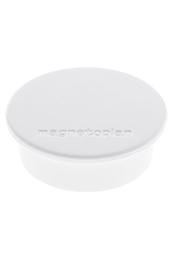 Magnetoplan Discofix COLOR Whiteboard magnets, 40 mm, white, 10 pcs/set