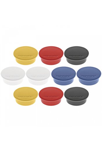 Magnetoplan Discofix COLOR Whiteboard magnets, 40 mm, gray, 10 pcs/set