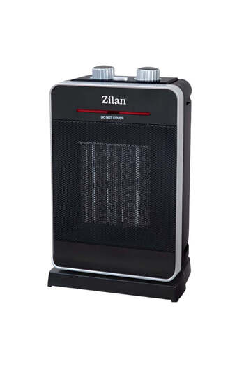Zilan Ceramic Fan Heater - 2000W, 2 Speeds, Adjustable Thermostat, Oscillation - ZLN3215