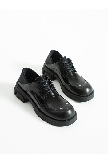 ALEMDAR AYAKKABI Edoski Black Rustic Women's Loafer