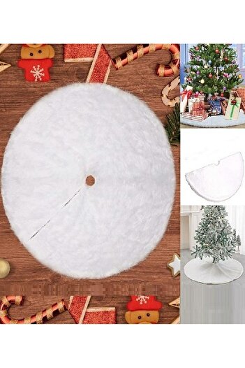 KOSTÜMCE Christmas Tree Cover White Plush 100X100