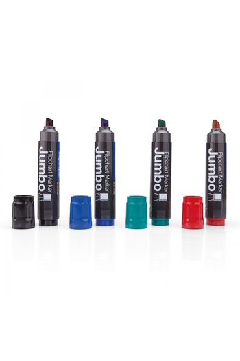 Magnetoplan Jumbo flipchart marker, set of 4 assorted colors