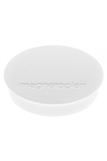 Magnetoplan Discofix STANDARD Whiteboard magnets, 30 mm, white, 10 pcs/set