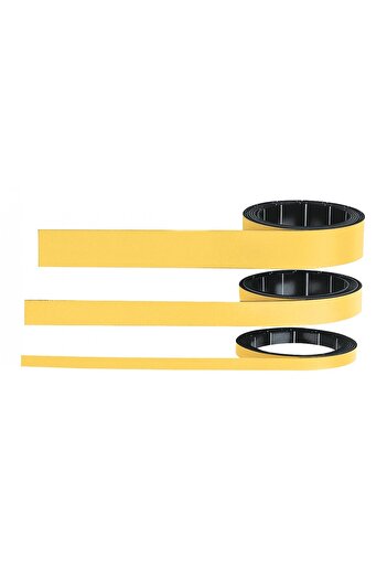 Magnetoplan Yellow magnetic tape, 1000 x 5 mm