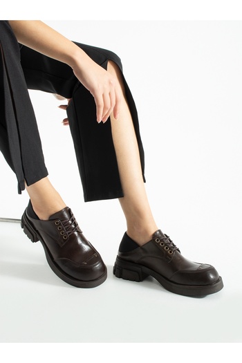 ALEMDAR AYAKKABI Edoski Brown Rustic Women's Loafer