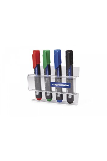 Magnetoplan Magnetic holder for 4 markers, acrylic