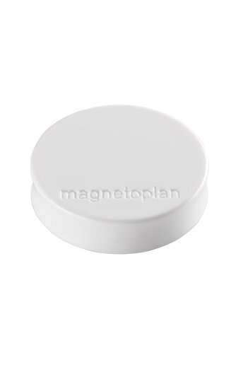 Magnetoplan ERGO Medium Whiteboard Magnets, 30 x 8 mm, white, 10 pcs/set