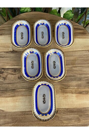 GÜRCÜGLASS Taç Model 6-Piece Glass Breakfast Presentation Snack Bowl Set