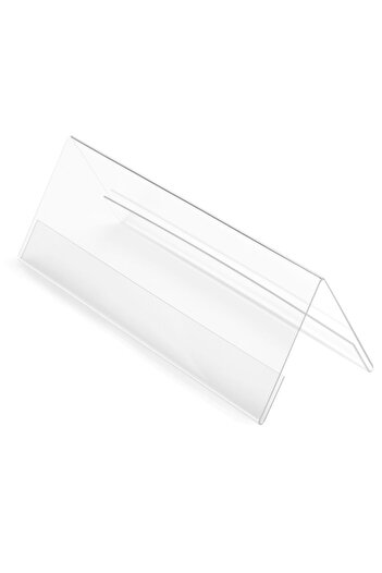 Magnetoplan DEFLECT-O Name holder, A5, 210 x 90 mm, crystal clear plexiglass