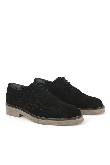 Ziya , Men's Genuine Leather Shoes 1531043Z026 Black