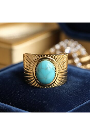 GOLDSTYLE Stainless Steel Ring - Adjustable Size - IND 1863