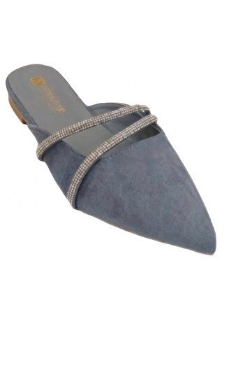 Amigo Women's Flat Closed Toe Slipper, Beige
